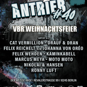 TICKET ANTRIEB #40 VBR WEIHNACHTSFEIER W/ MOTO MOTO + VBR RESIDENTS